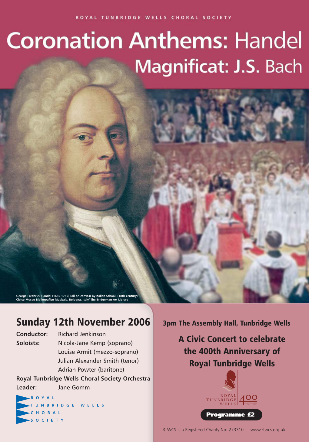 A Civic Concert to Celebrate the 400Th Anniversary of Royal Tunbridge Wells