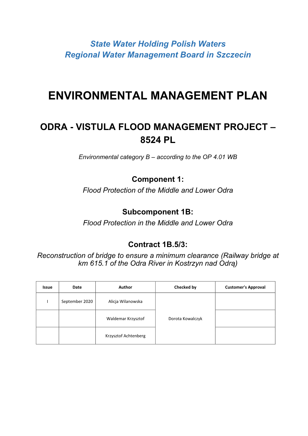 Environmental Management Plan