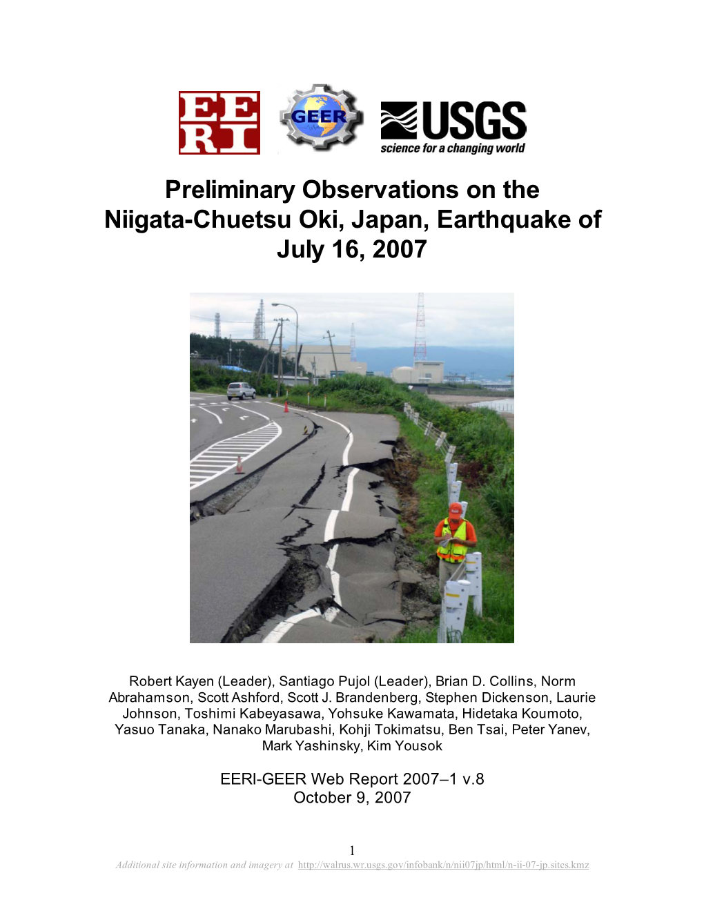 Preliminary Observations on the Niigata-Chuetsu Oki, Japan, Earthquake of July 16, 2007