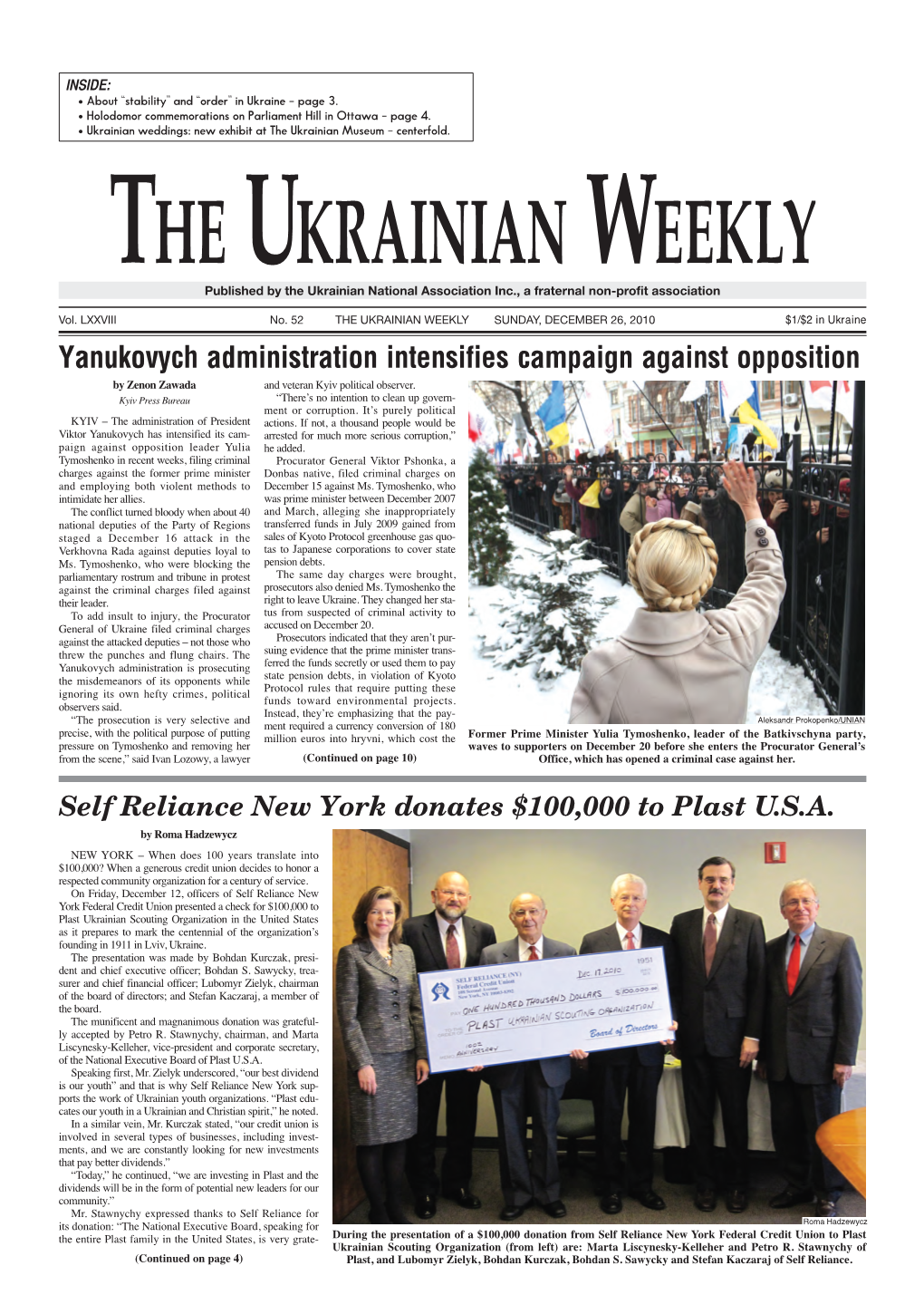 The Ukrainian Weekly 2010, No.52