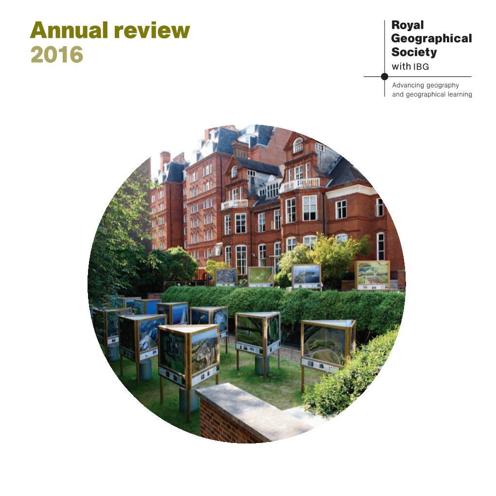 RGS-IBG Annual Review 2016
