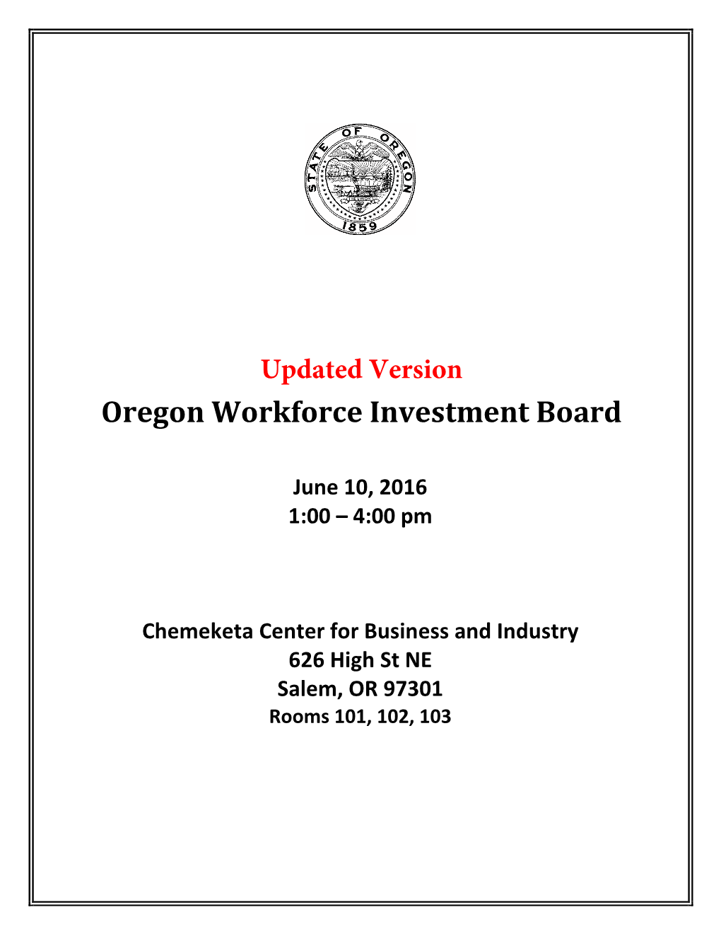 Oregon Workforce Investment Board