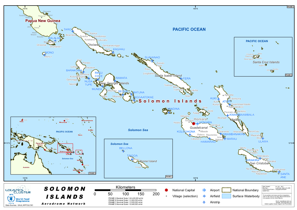 Solomon Islands B ! Fagani C D !