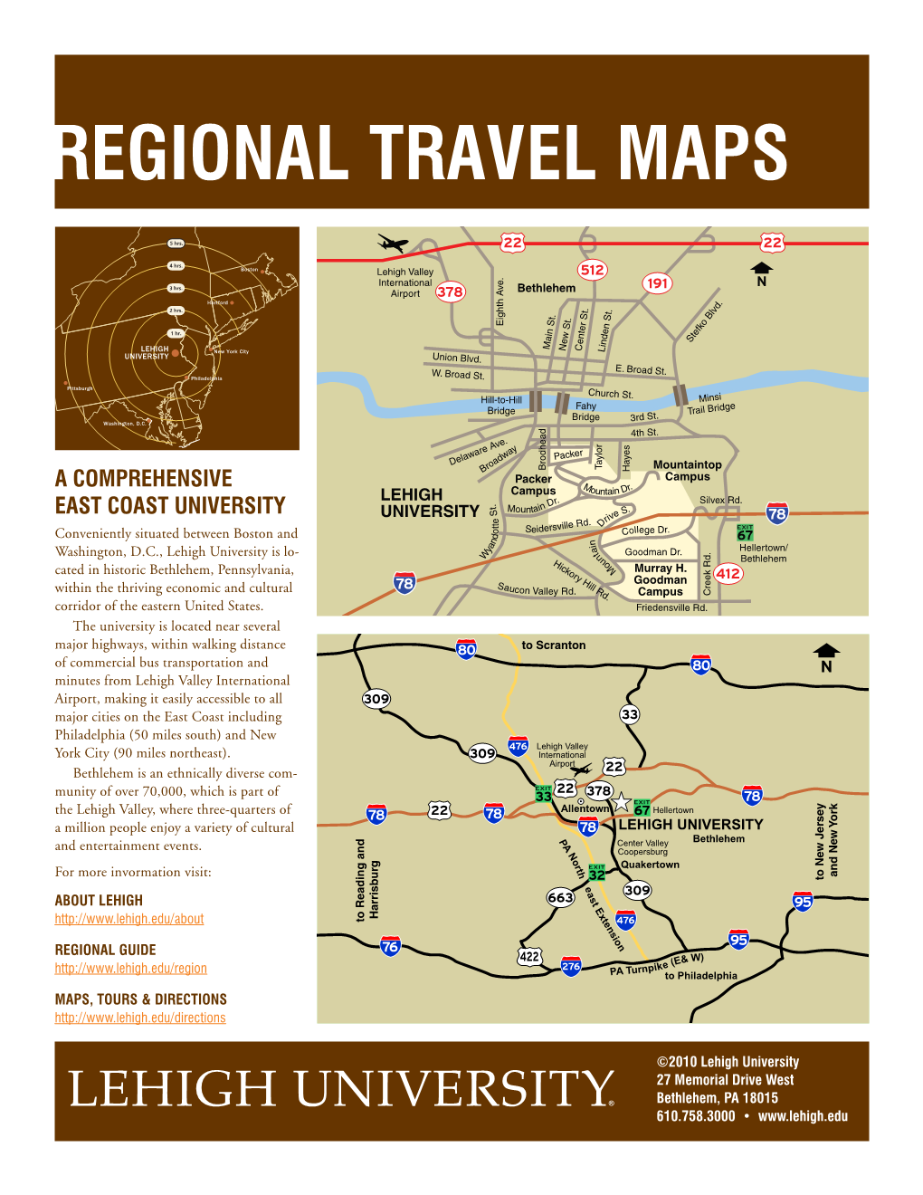 Regional Travel Maps