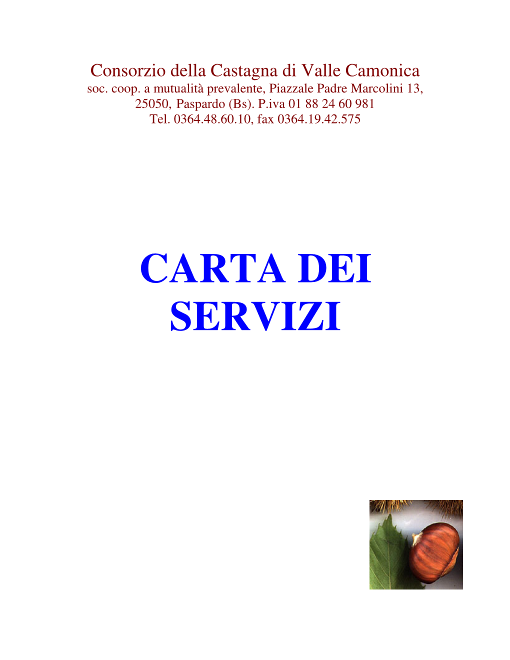 Carta Dei Servizi