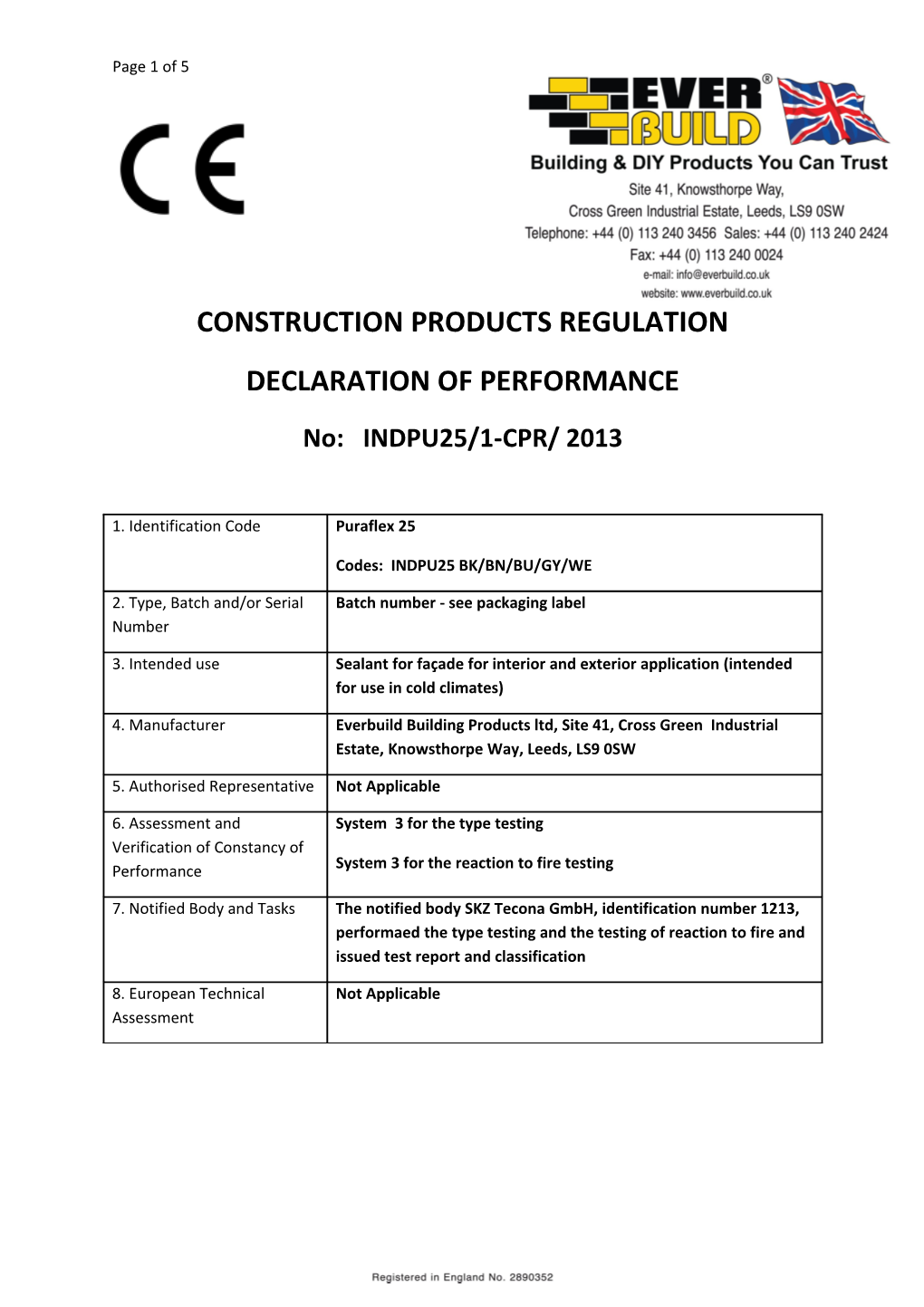 Construction Products Regulation