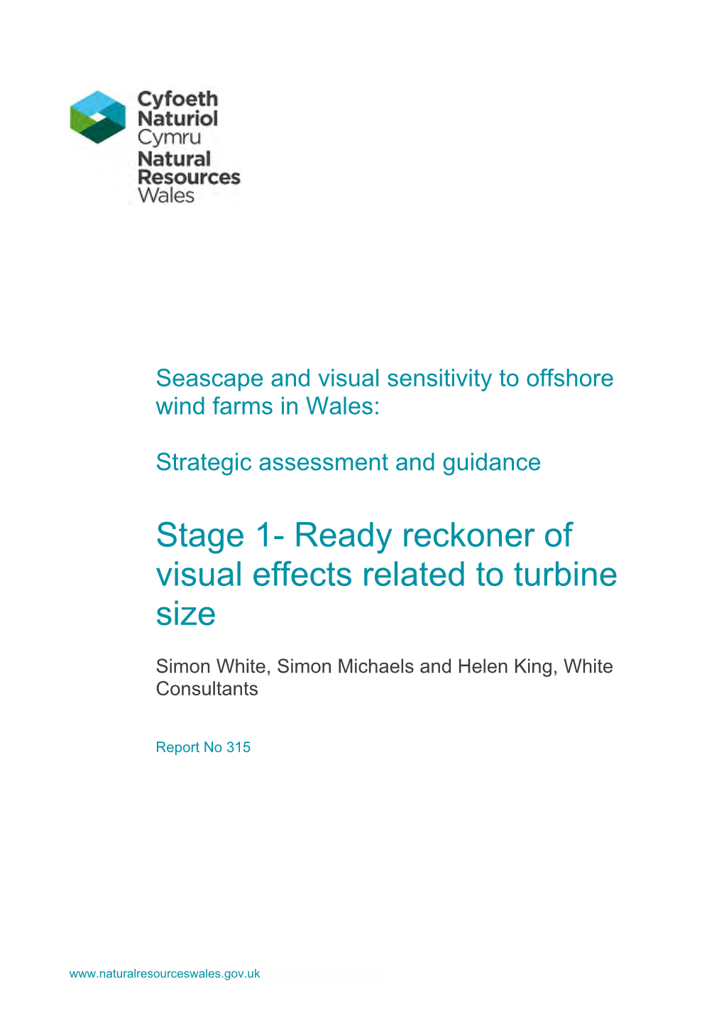 Stage 1- Ready Reckoner of Visual Effects Related to Turbine Size