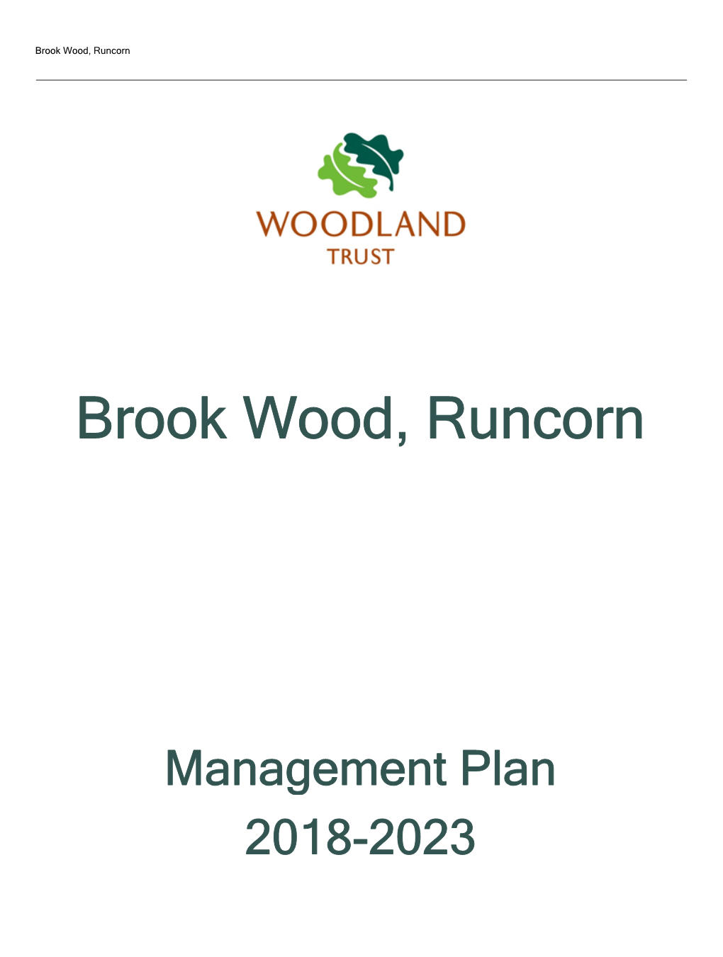 Brook Wood, Runcorn