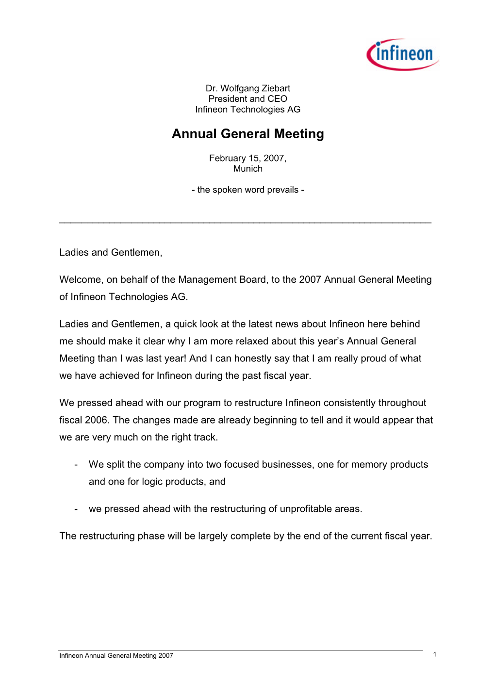 Annual General Meeting