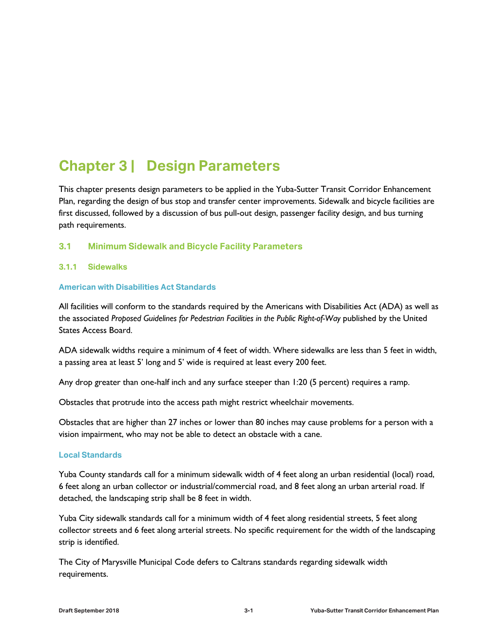 Chapter 3 | Design Parameters