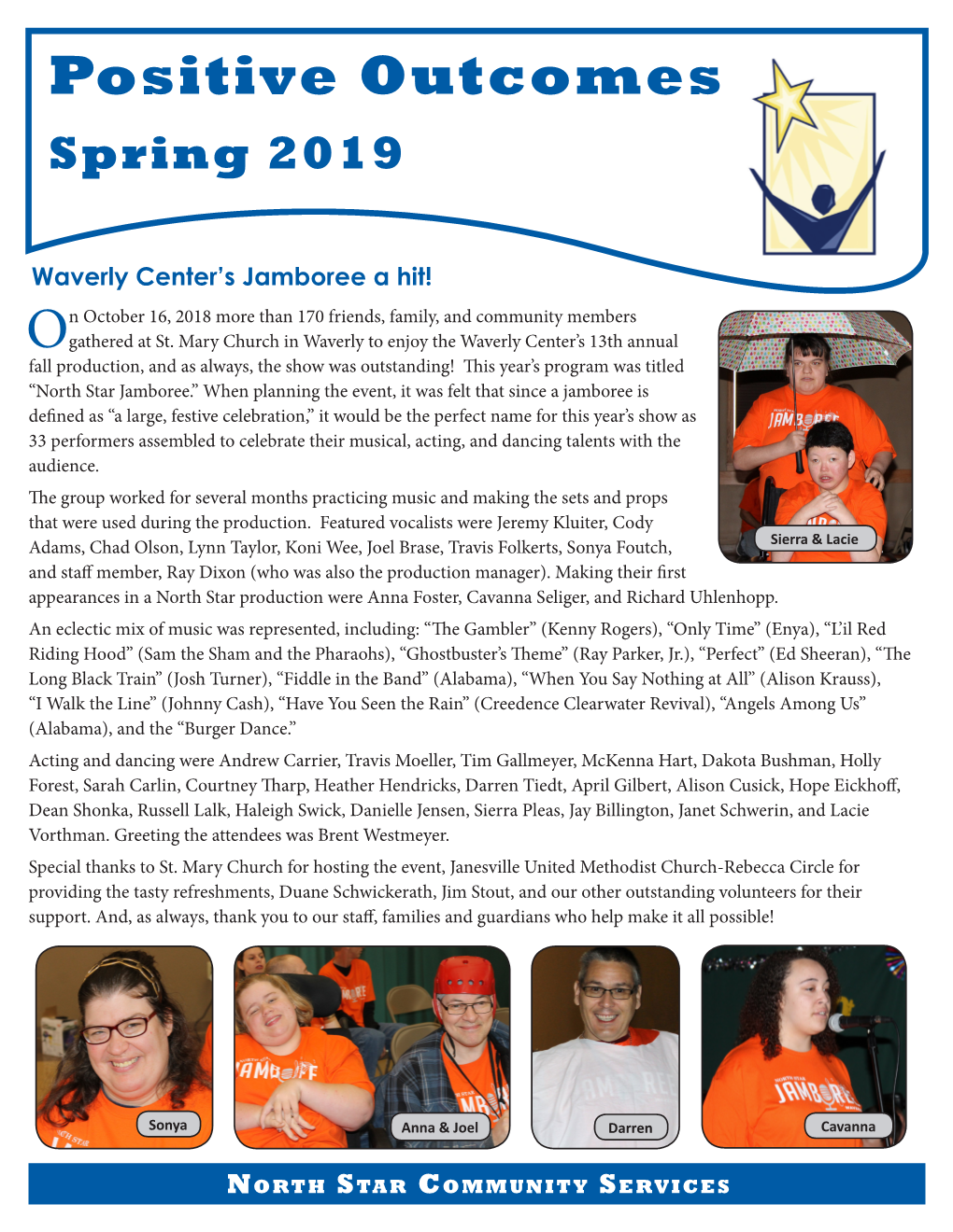 Positive Outcomes Spring 2019