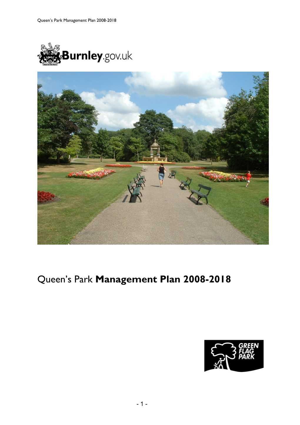 Queen's Park Management Plan 2008-2018