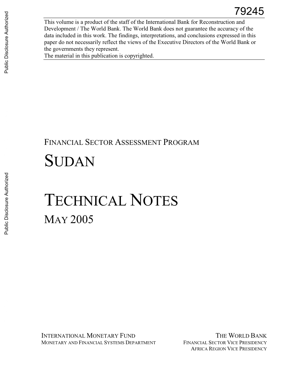 World Bank Document