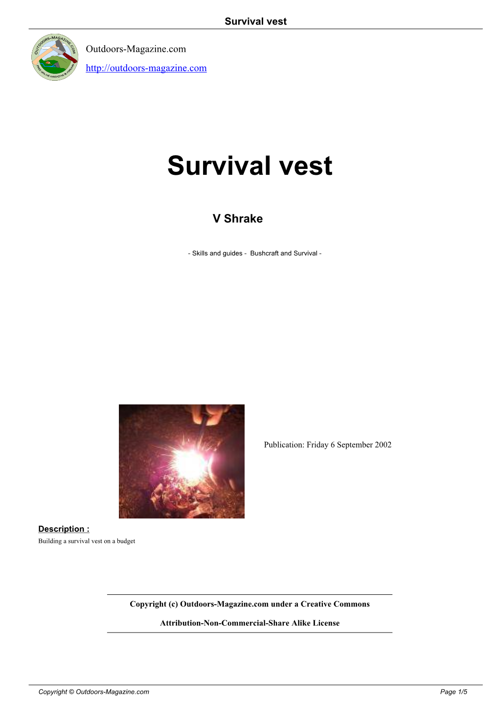 Survival Vest