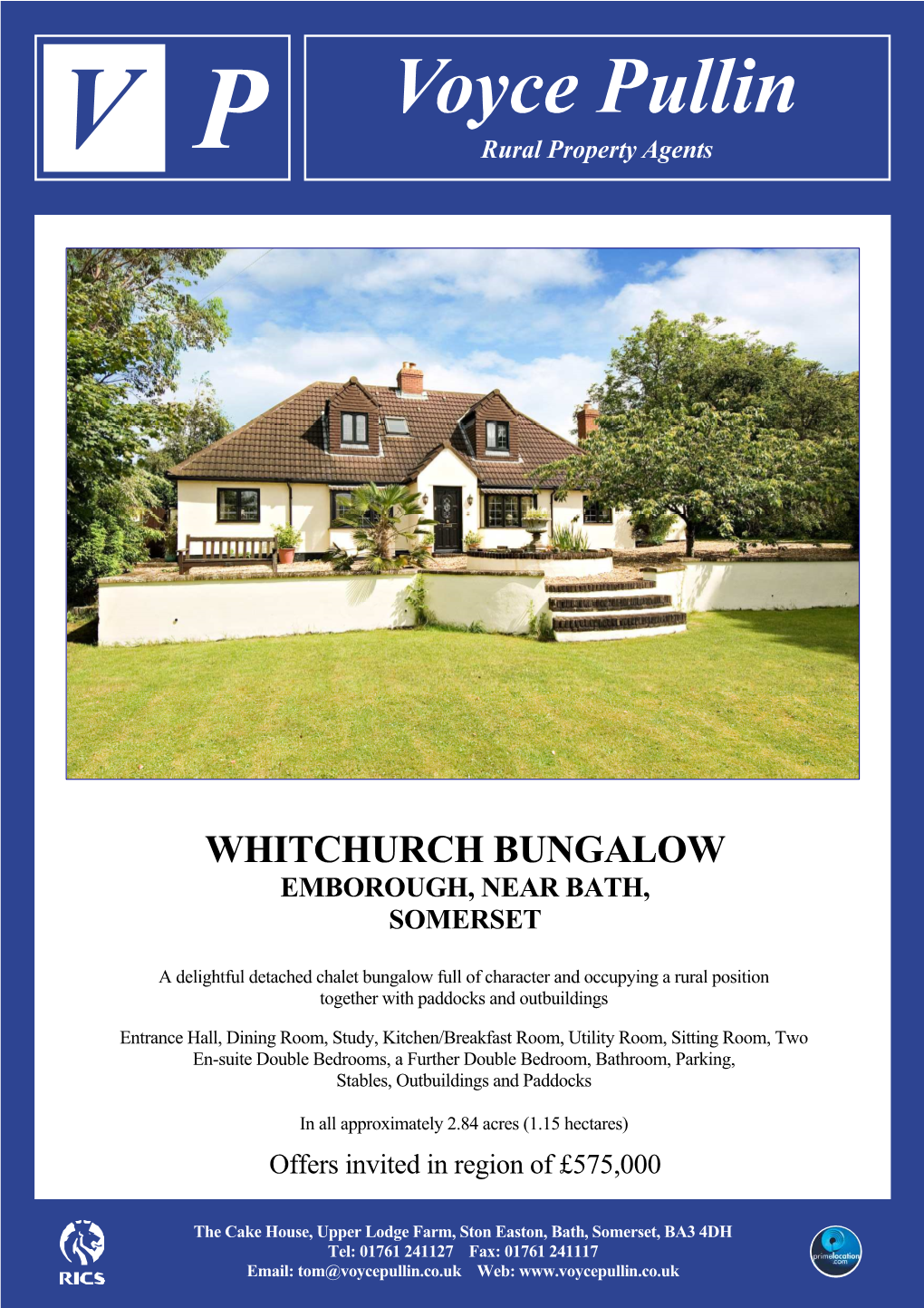 Whitchurch Bungalow Details