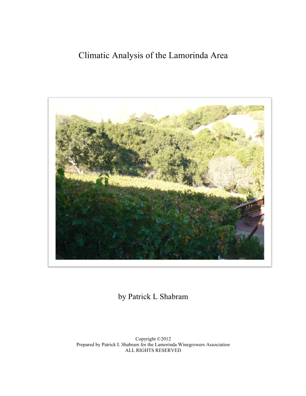 Climatic Analysis of the Lamorinda Area