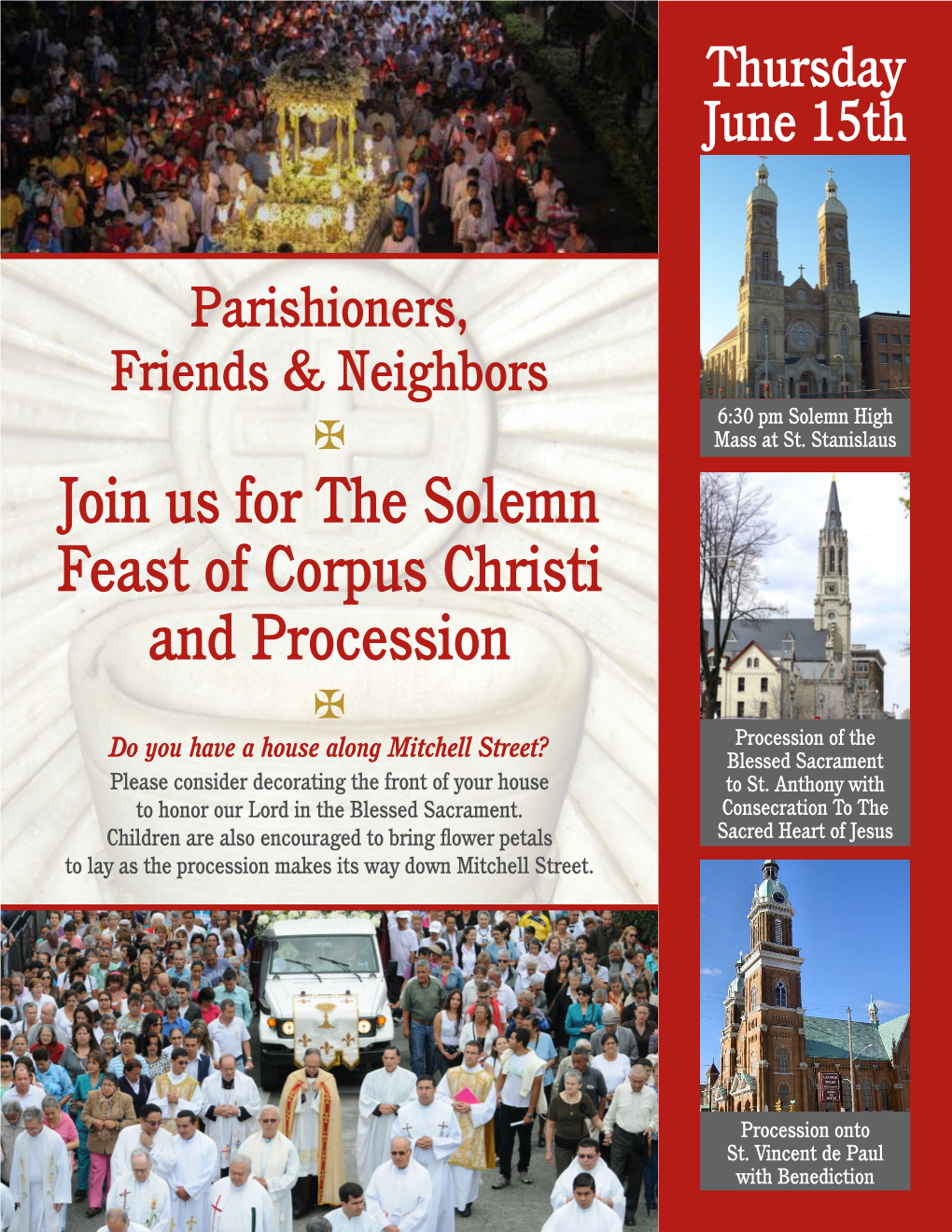 Join Us for the Solemn Feast of Corpus Christi and Procession