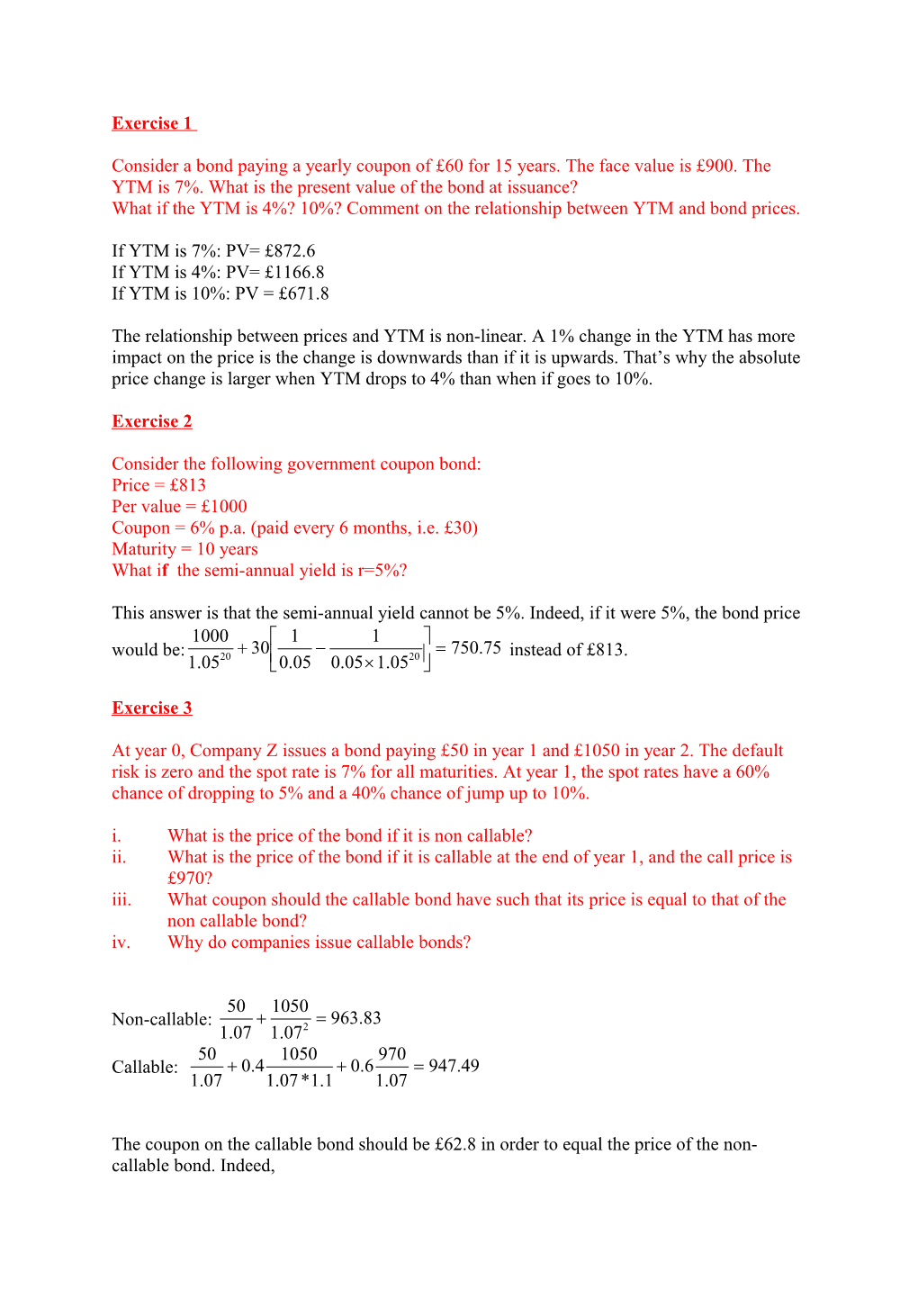 Exercise of Portfolio Ranking