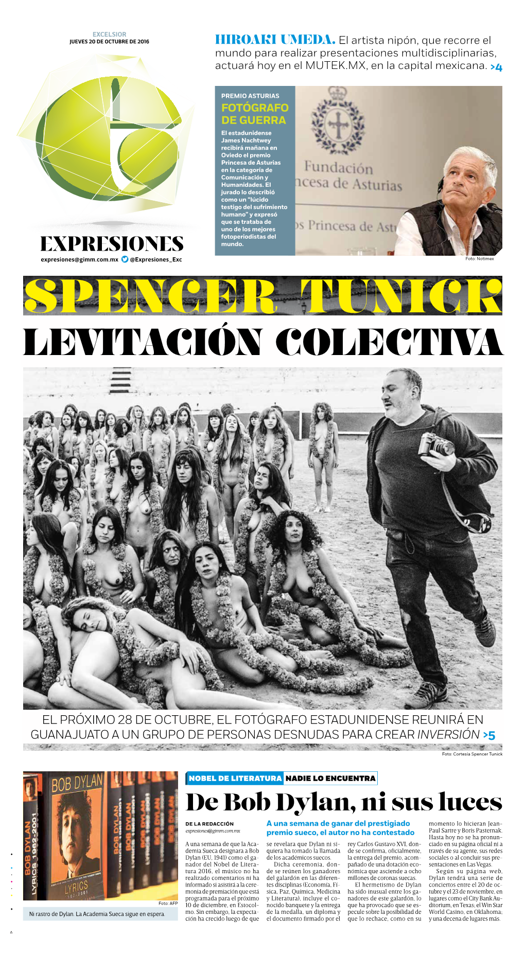 Spencer Tunick Levitación Colectiva