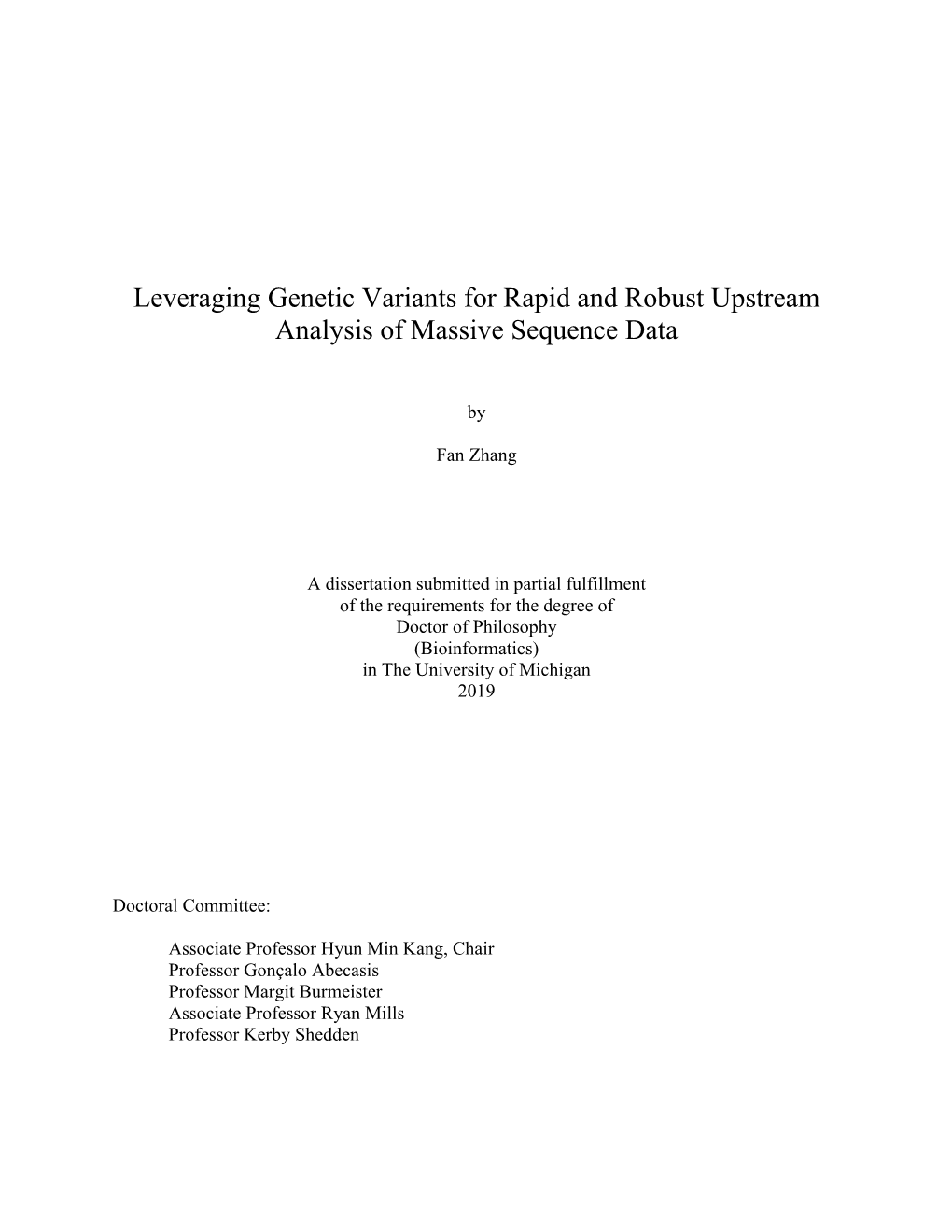 Leveraging Genetic Variants for Rapid and Robust Upstream Analysis of Massive Sequence Data