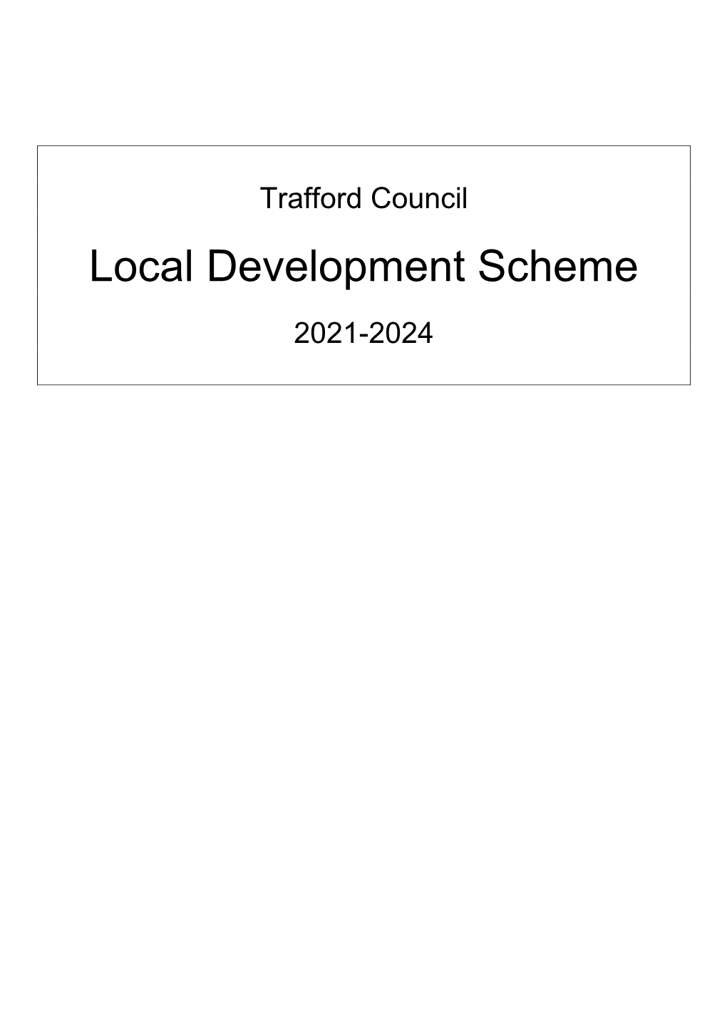 Local Development Scheme 2021-2024