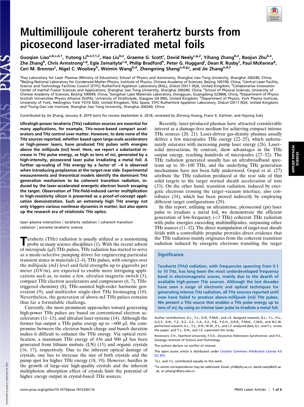 Multimillijoule Coherent Terahertz Bursts from Picosecond Laser-Irradiated Metal Foils