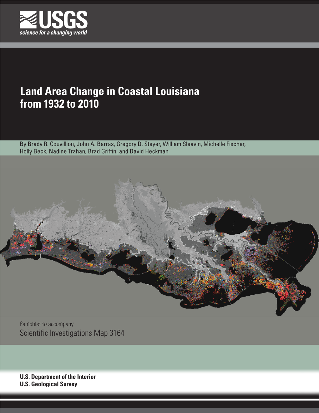 Land Area Change in Coastal Louisiana from 1932 to 2010