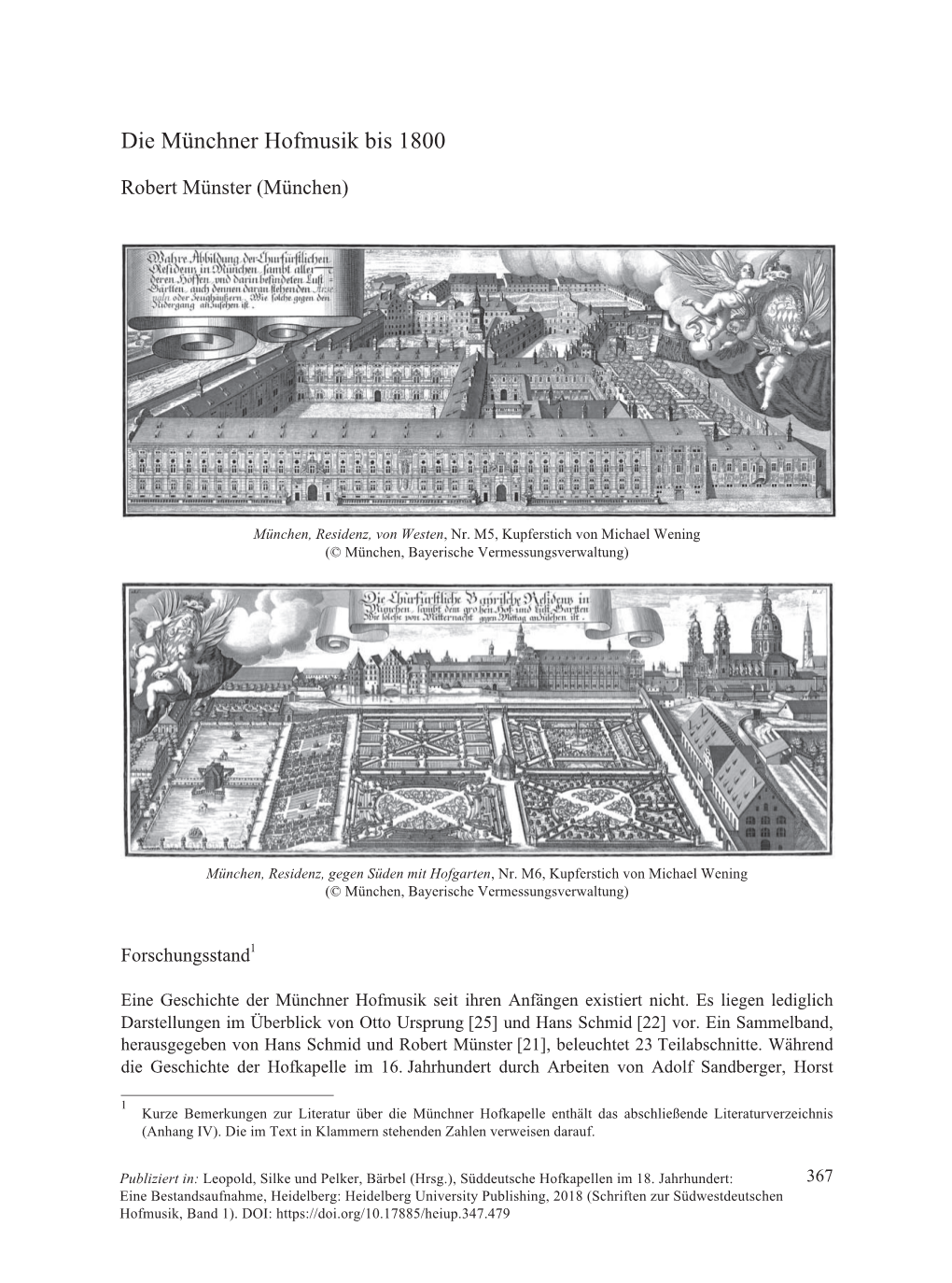 Die Münchner Hofmusik Bis 1800