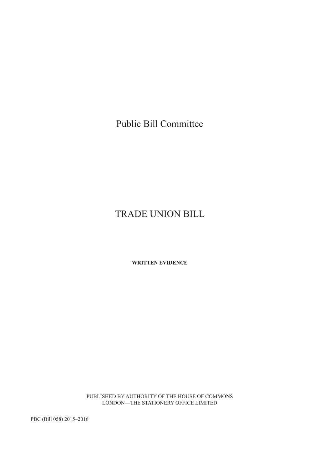 51715 PBC 000 Trade Union Bill.Indd