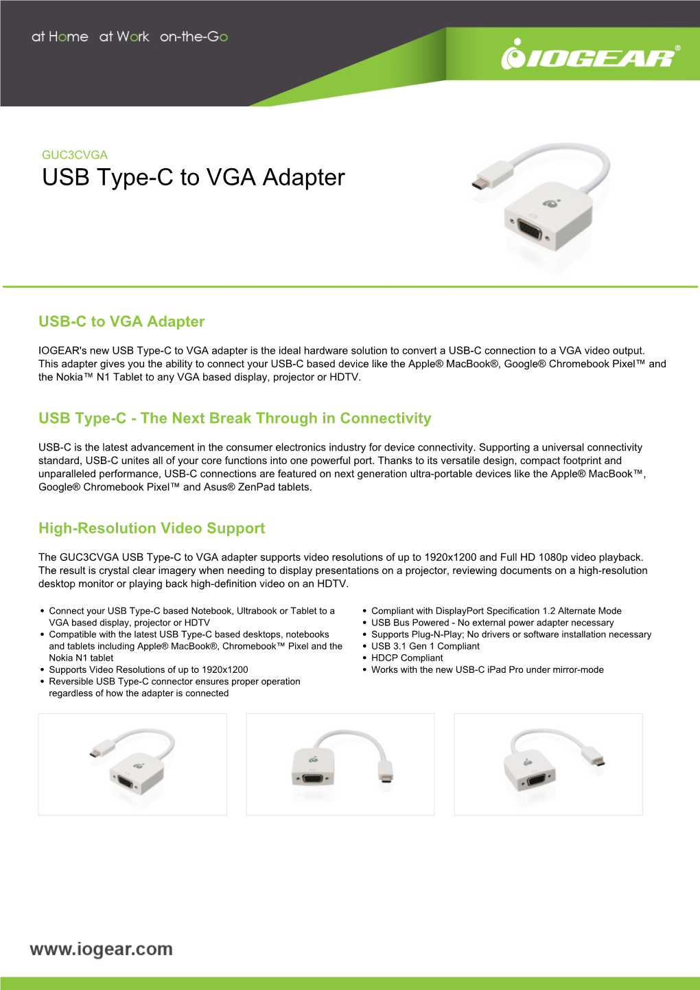 GUC3CVGA Datasheet