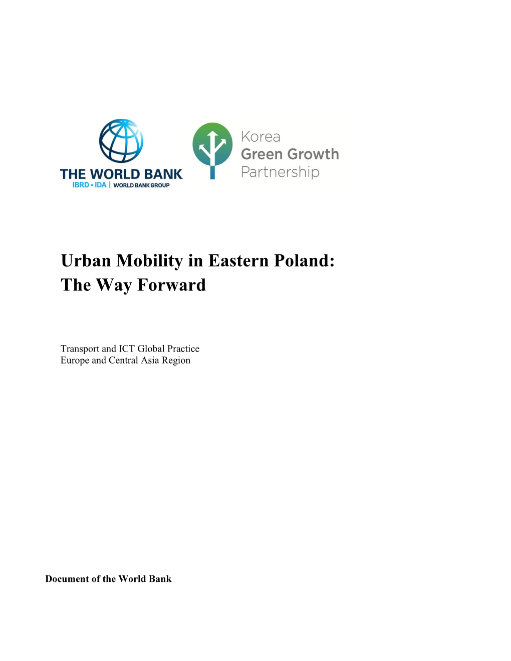 Urban Mobility in Eastern Poland: the Way Forward