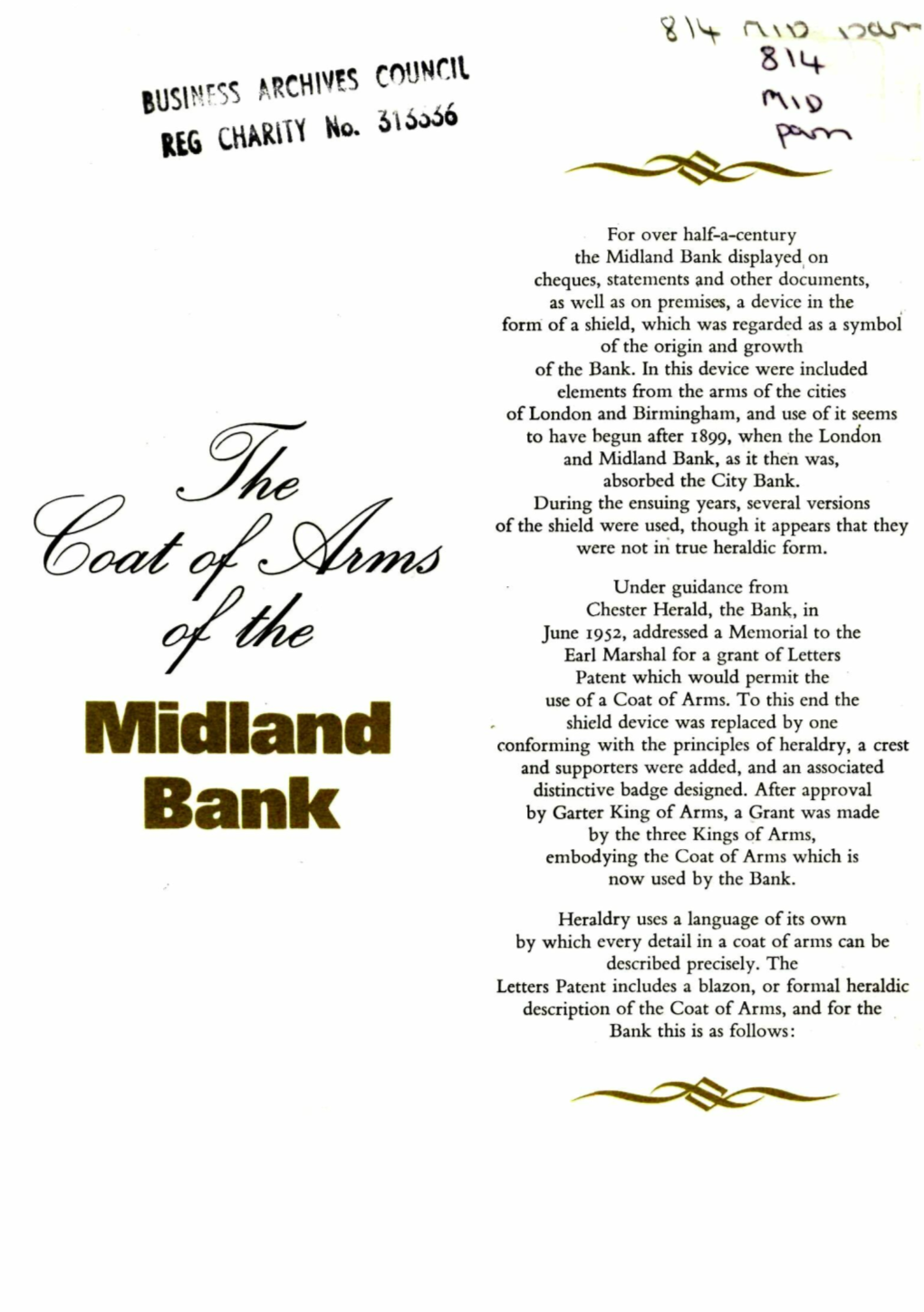 The Coat of Arms of the Midland Bank