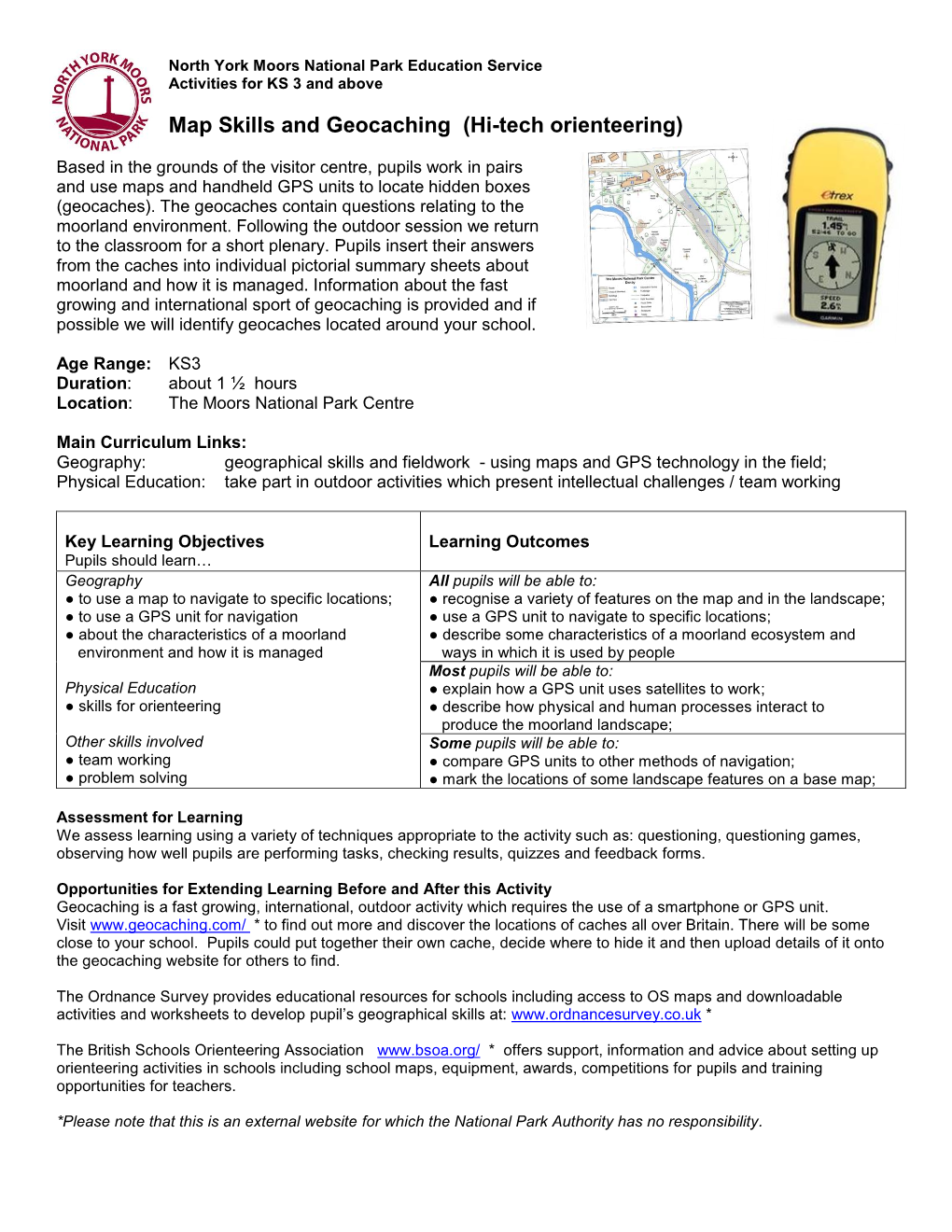 Map Skills and Geocaching (Hi-Tech Orienteering)