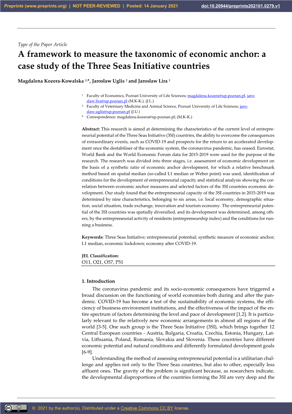 A Case Study of the Three Seas Initiative Countries