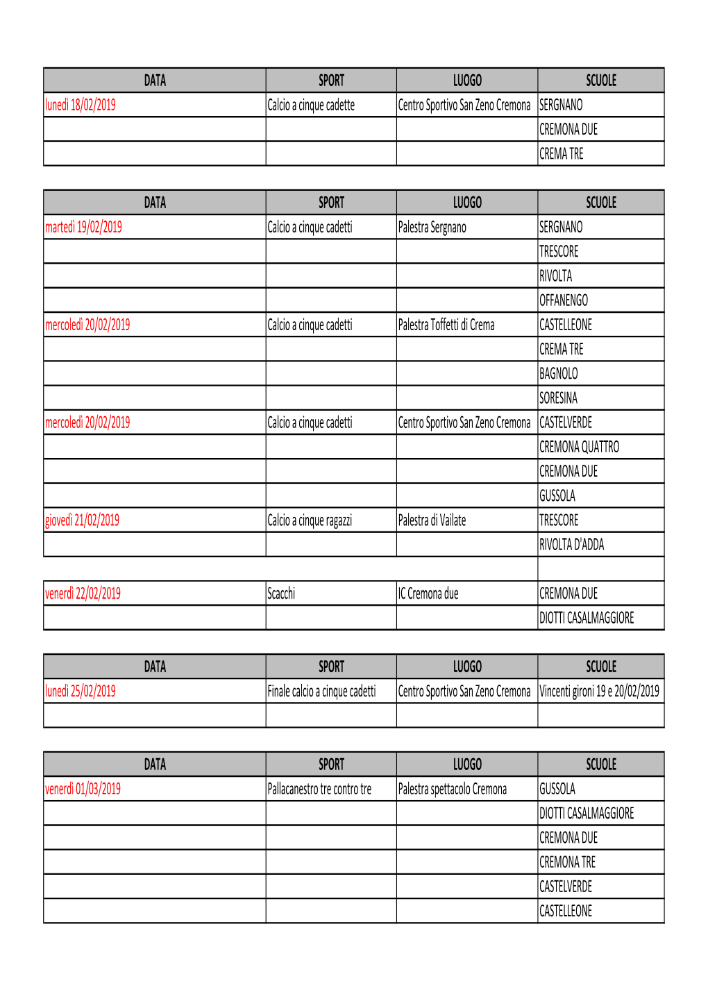 Copia Di Calendario Giochi Sportivi Studenteschi 18-19