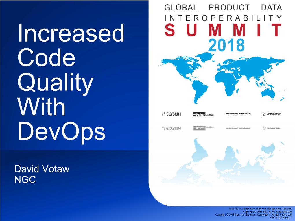 Increased Code Quality with Devops