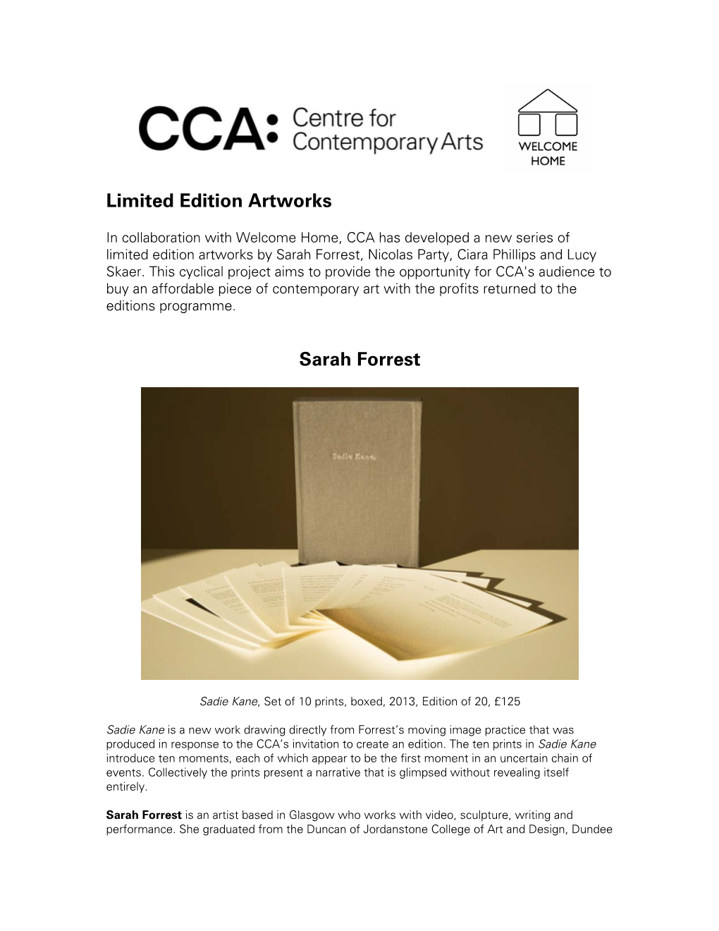 CCA: Editions