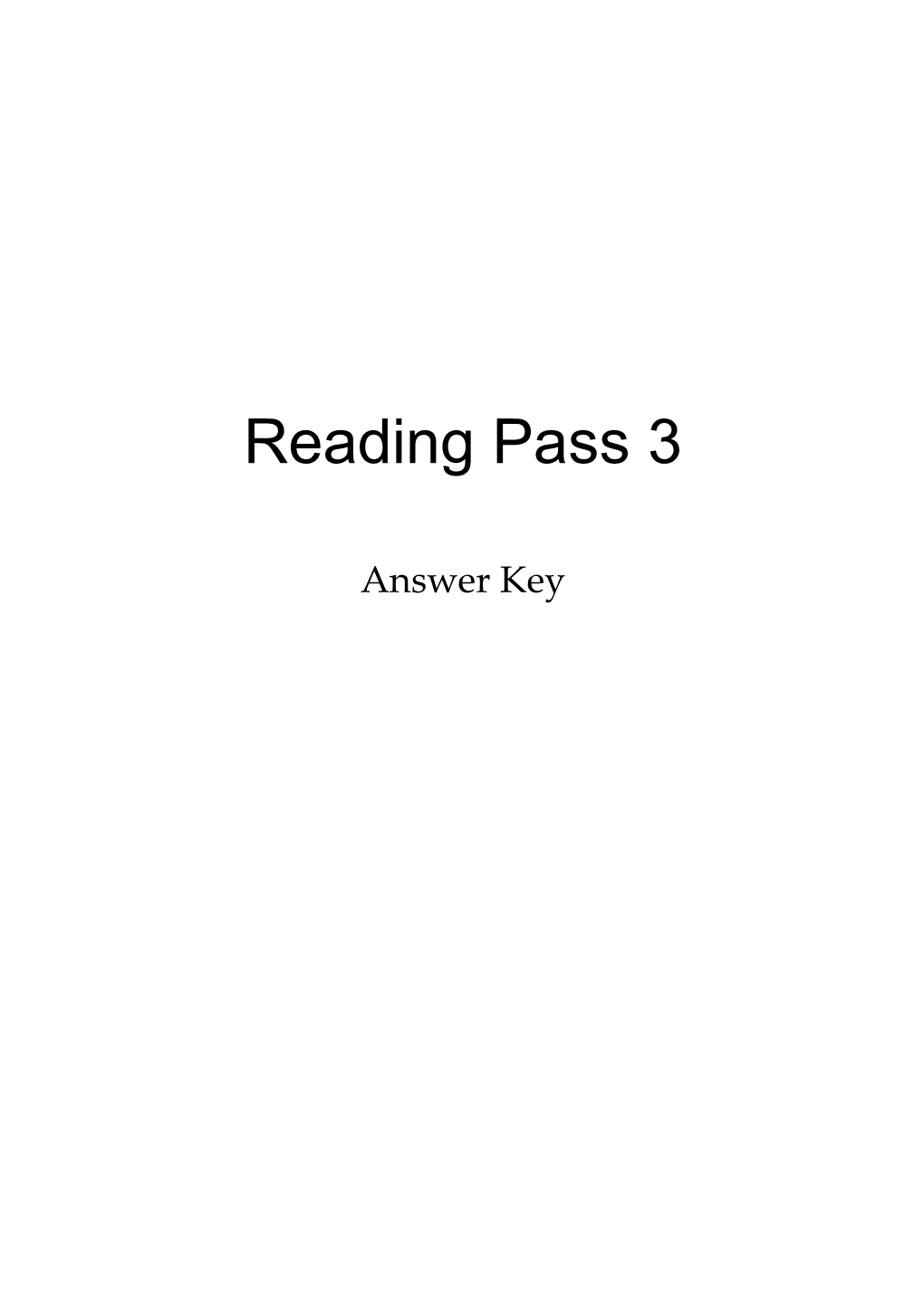 Questions About the Reading