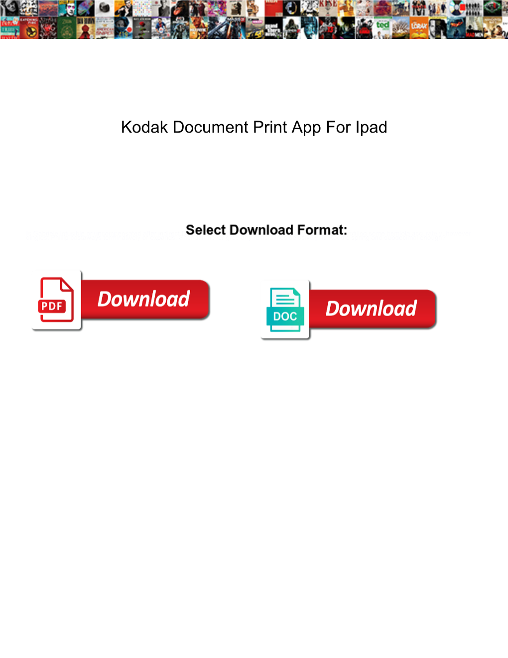 Kodak Document Print App for Ipad