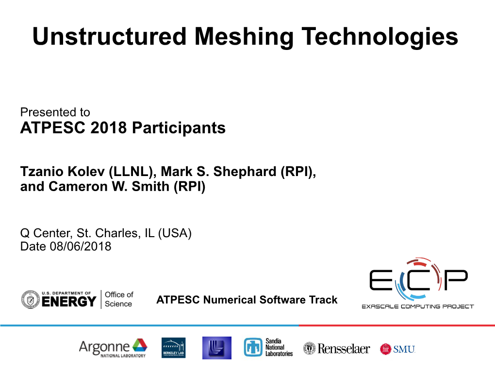 Unstructured Meshing Technologies