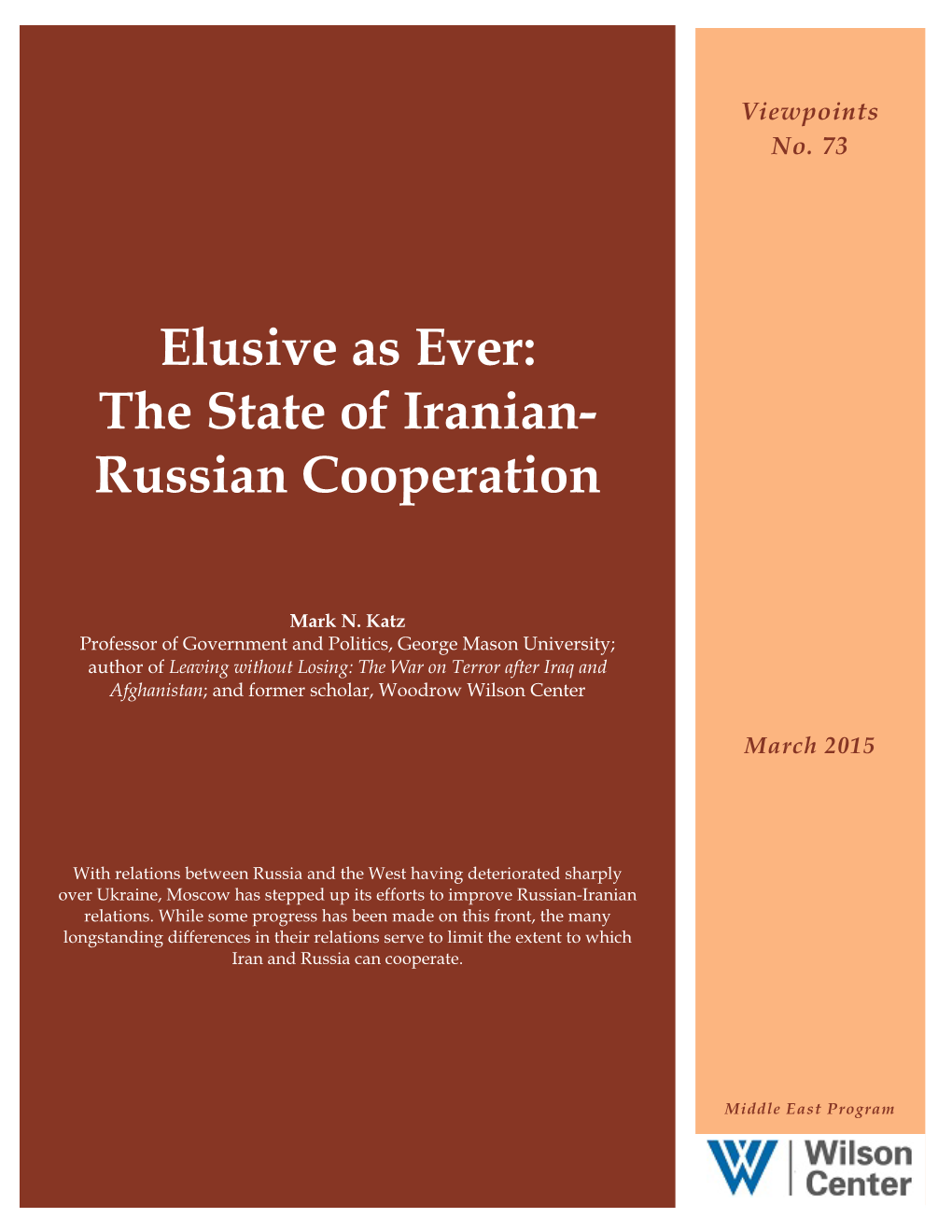The State of Iranian- Russian Cooperation