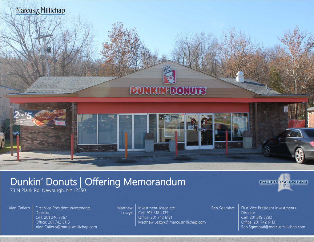 Dunkin' Donuts | Offering Memorandum