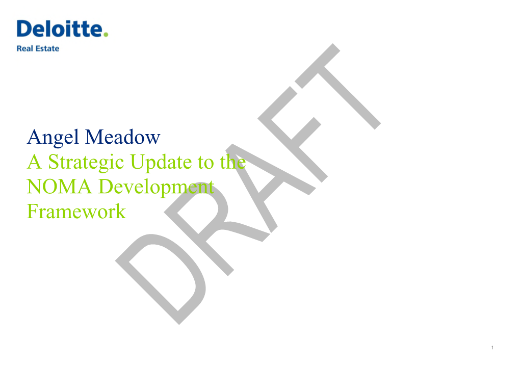 Angel Meadow a Strategic Update to the NOMA Development Framework