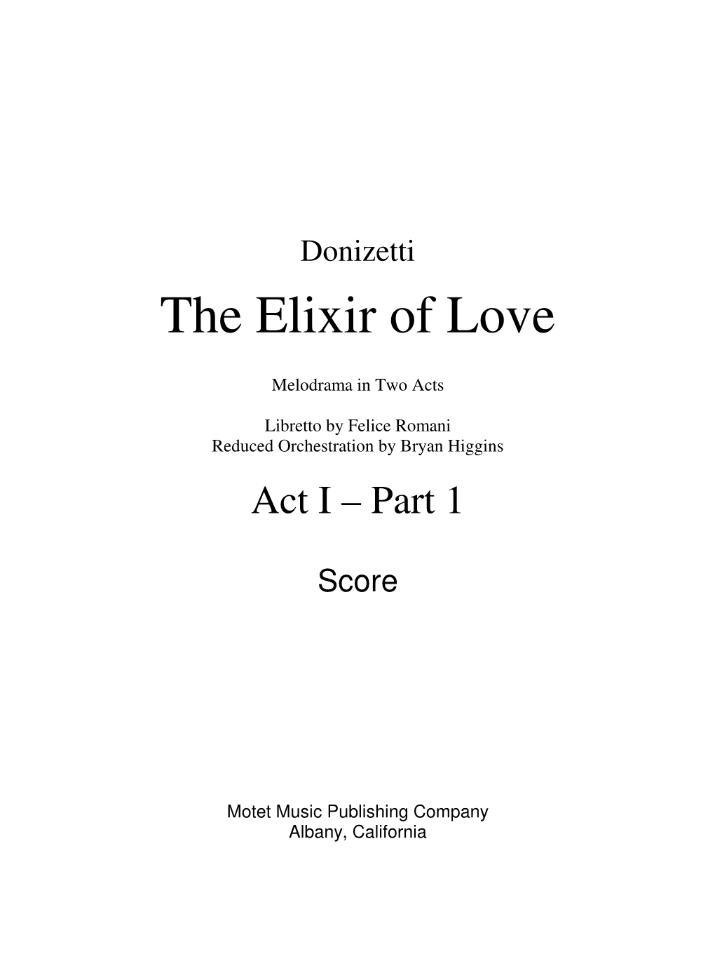 Elixir of Love Sample 1