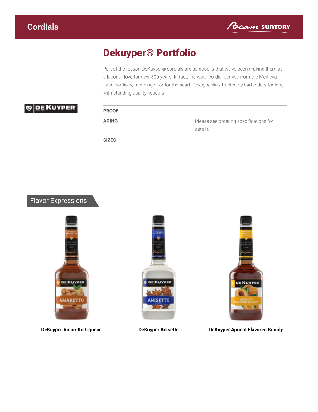 Dekuyper® Portfolio