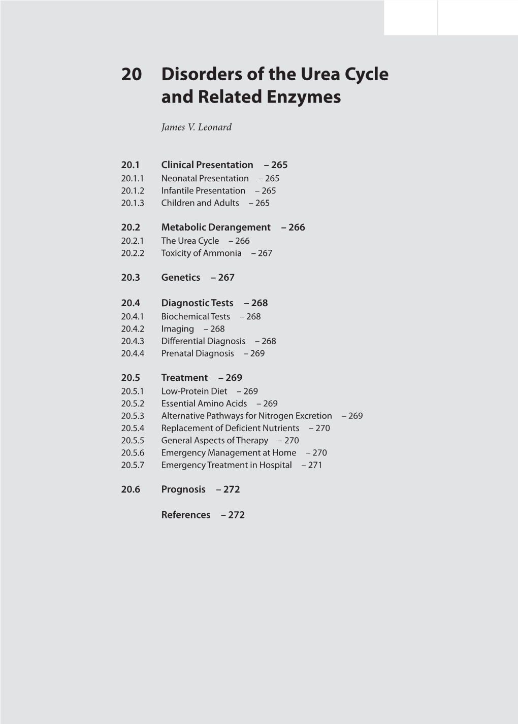 20 Disorders of the Urea Cycle and Related Enzymes