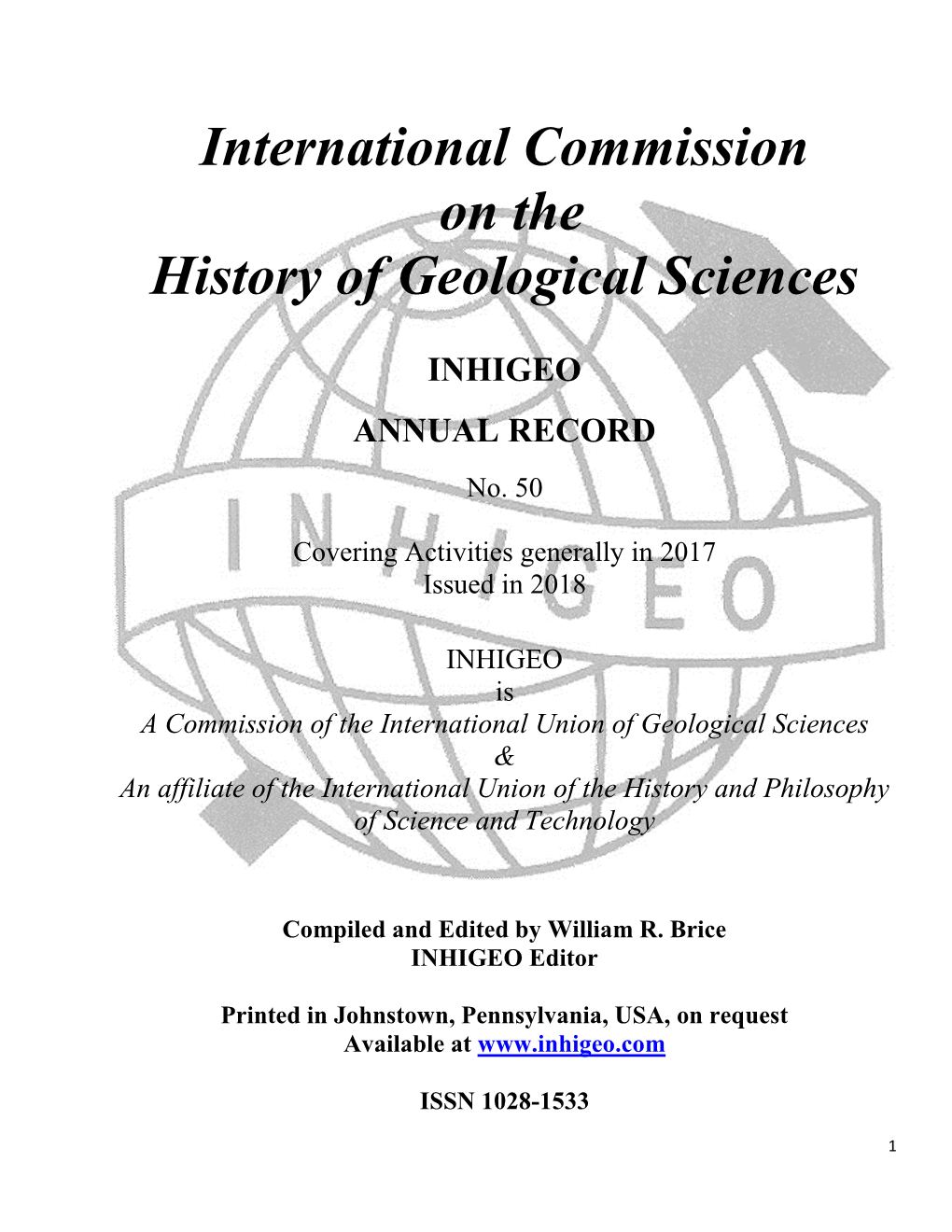 International Commission on the History of Geological Sciences