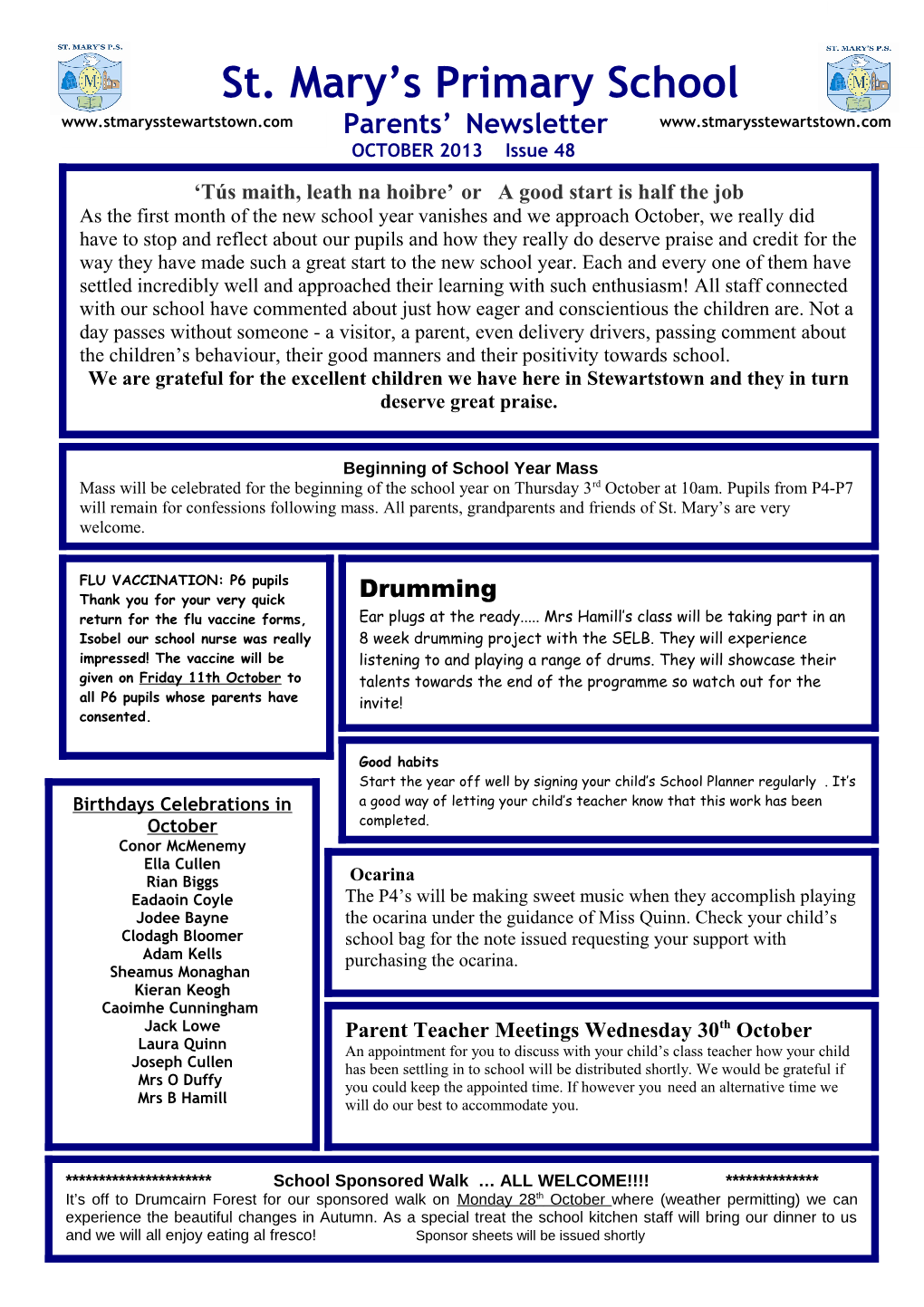 Parents Newsletter