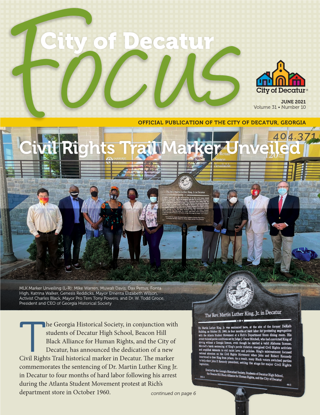 Decatur Focus Newsletter, June 2021