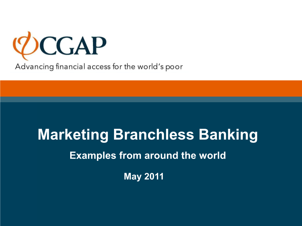 Marketing Branchless Banking Examples from Around the World